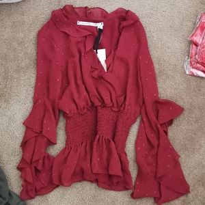 Red long sleeve shirt